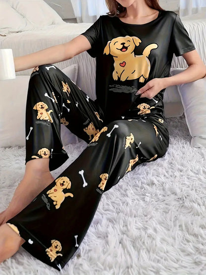 Outside Cozy Cartoon Print Home & Streetwear (Pack of 3)