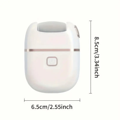 Rechargeable Electric Foot File with 3 Replaceable Heads, USB Charging, Portable Pedicure Tool
