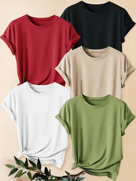 Pack of 5 Women T-Shirts