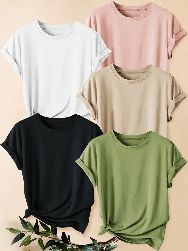 Pack of 5 Women T-Shirts