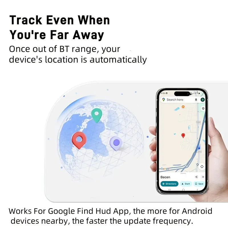 RSH Smart GPS Tracker – Real-Time Asset Tracker for Cars, Keys, Bags & Wallets, Android Compatible