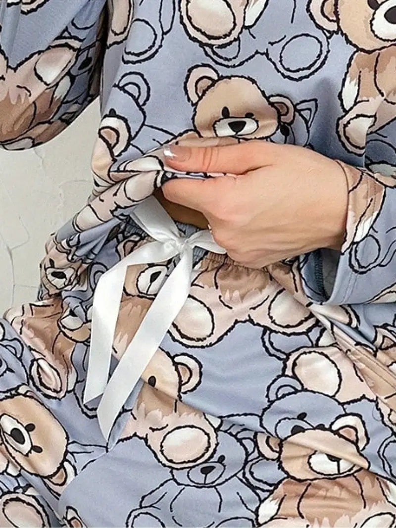 Outside Cozy Cartoon Print Home & Streetwear (Pack of 3)