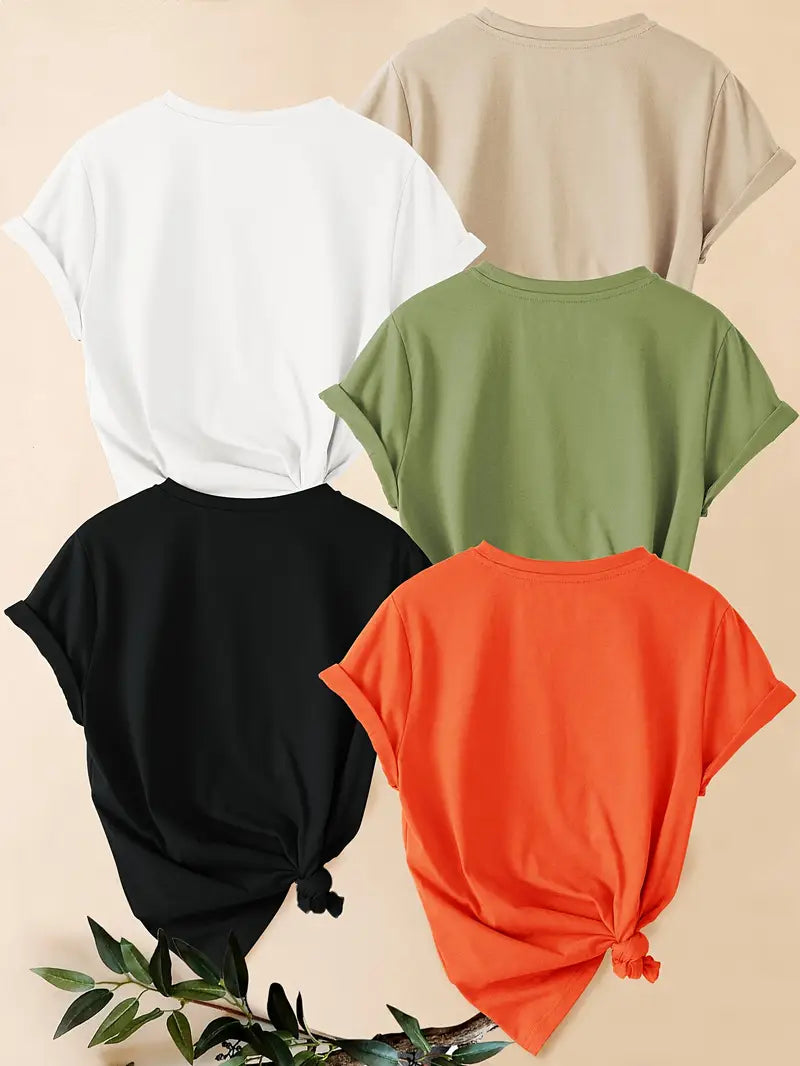 Pack of 5 Women T-Shirts
