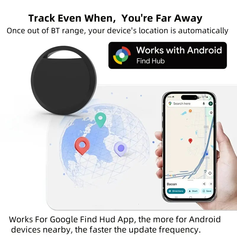 RSH Smart GPS Tracker – Real-Time Asset Tracker for Cars, Keys, Bags & Wallets, Android Compatible