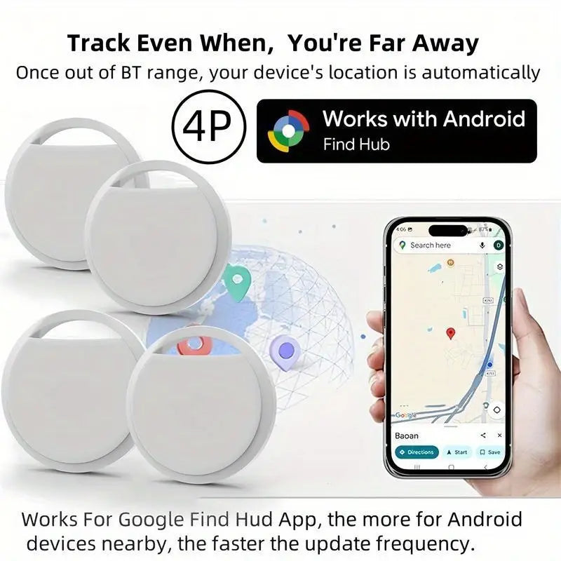 RSH Smart GPS Tracker – Real-Time Asset Tracker for Cars, Keys, Bags & Wallets, Android Compatible