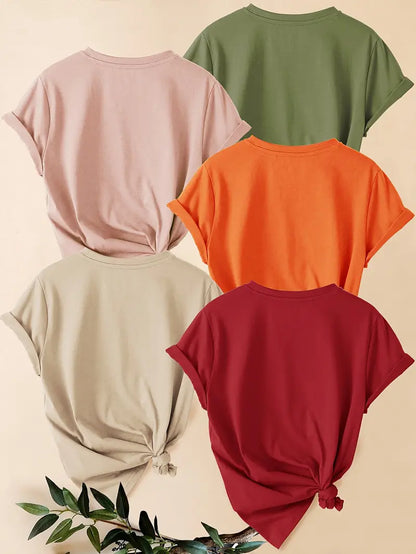 Pack of 5 Women T-Shirts