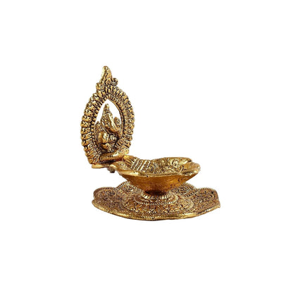 Aluminum Ganesha Diya for Puja