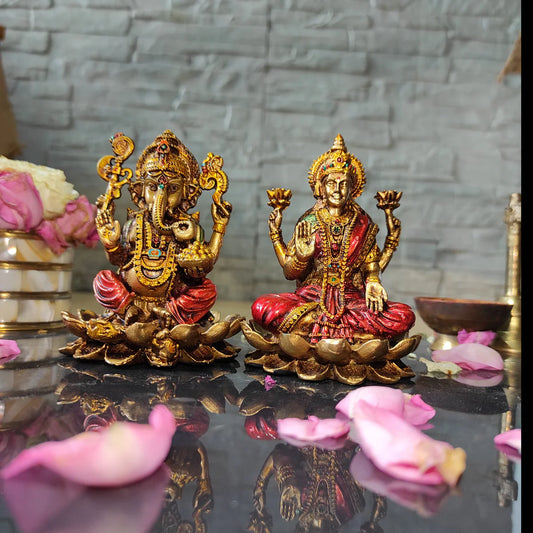 Ganesh and Lakshmi Ji Idol