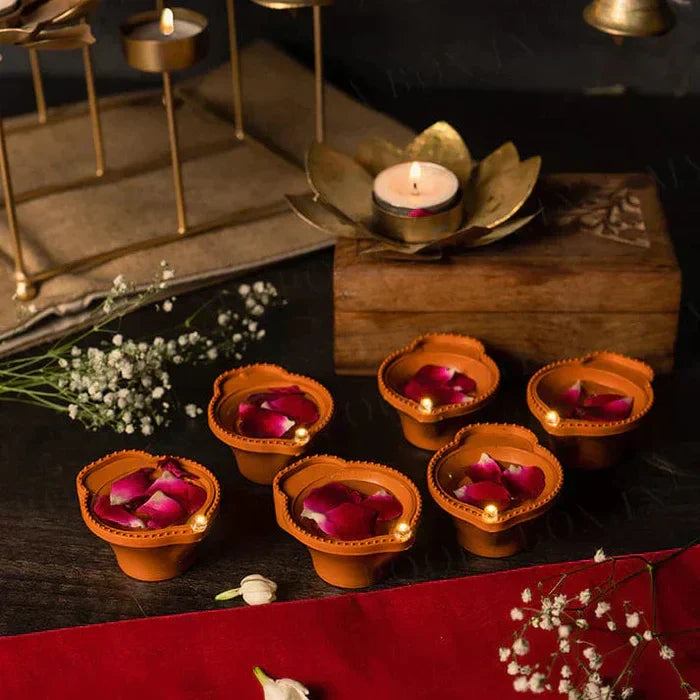 Pack Of 16 Water Sensor LED Diya - No Fire, No Smoke, No Oil – Just Radiant Light