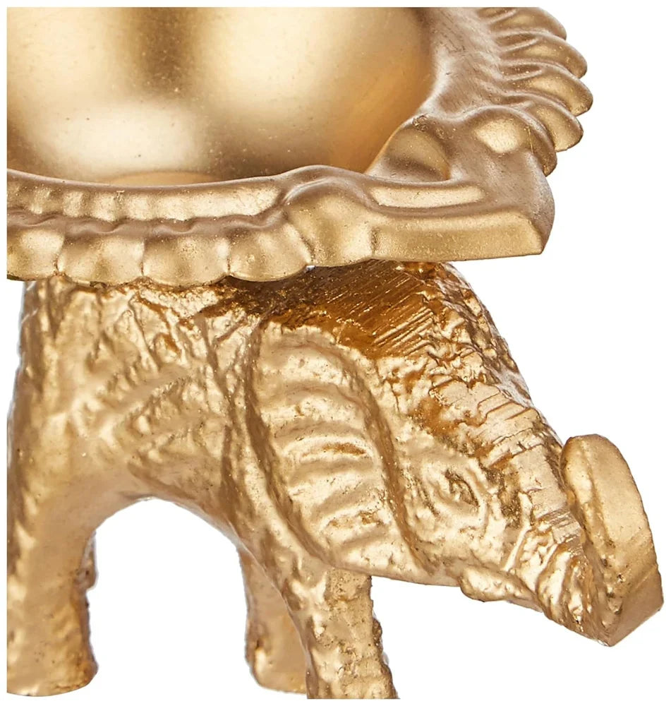 Aluminium Elephant Diya