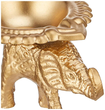 Aluminium Elephant Diya
