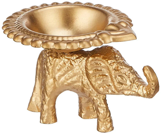 Aluminium Elephant Diya