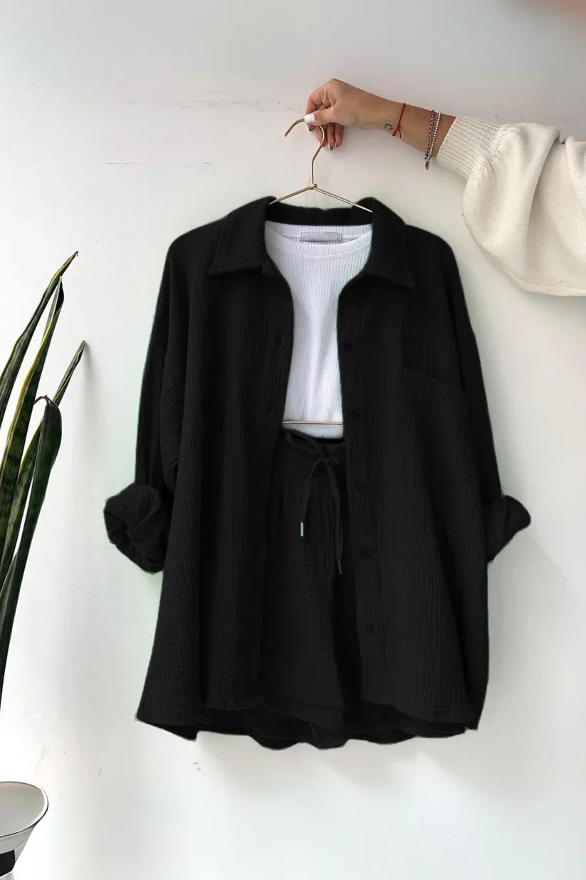 Moonlight Mood – Two-Piece Cotton Ensemble