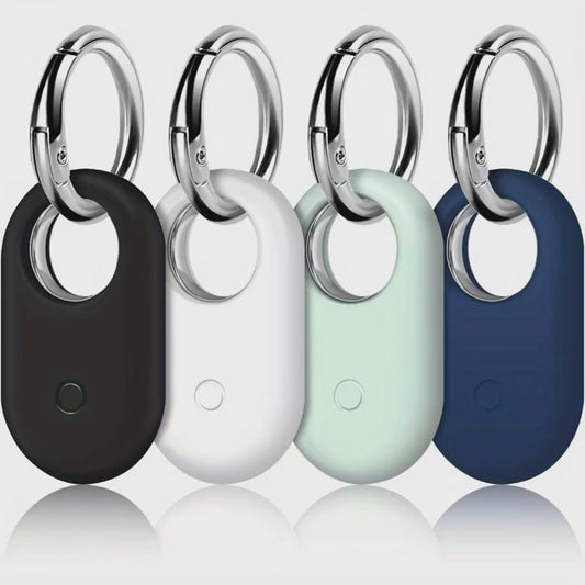 4pcs Galaxy SmartTag2 with Key Ring & Multi-Color Covers – Portable Smart Tracker for Keys, Bags, Pets & Travel