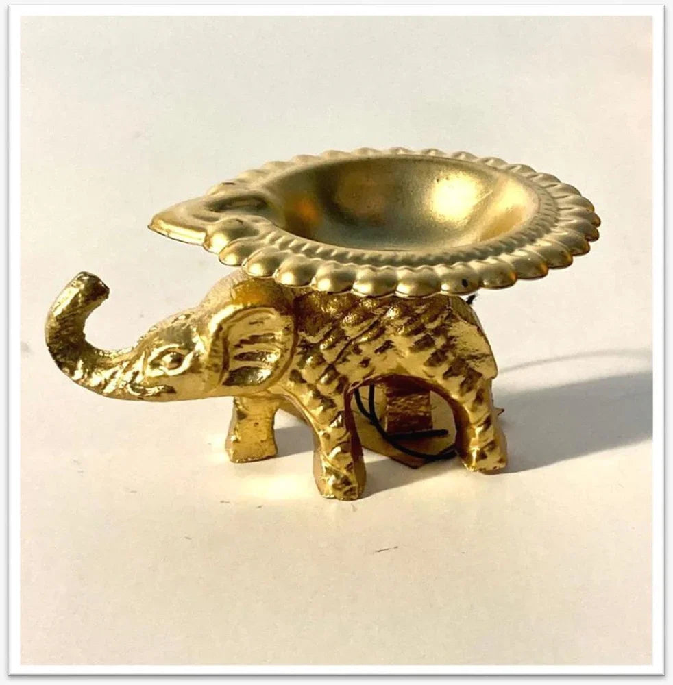 Aluminium Elephant Diya